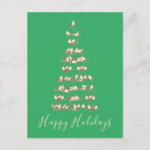 鳥の木芸術的カスタマイズ可能なホリデーカード シーズンポストカード (正面)