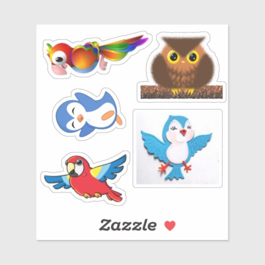 鳥の束のシール シール (シート)