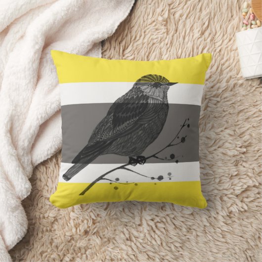 鳥の枕 クッション (ブランケット)