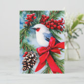 鳥の果実と弓の予算クリスマス シーズンカード (スタンド正面)