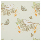 鳥の果実と蝶の織物2 ファブリック (見本)