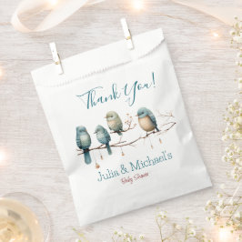 鳥の枝お洒落にパステルベビーシャワー フェイバーバッグ