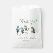 鳥の枝お洒落にパステルベビーシャワー フェイバーバッグ (正面)