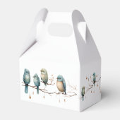 鳥の枝お洒落にパステルベビーシャワー フェイバーボックス (裏面サイド)