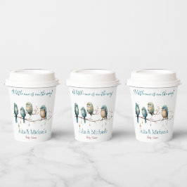 鳥の枝お洒落にパステルベビーシャワー 紙コップ