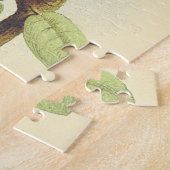 鳥の枝に止まり、ヴィンテージルックパズル ジグソーパズル (側面)