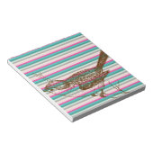 鳥の枝動物自然多彩なパターン芸術 ノートパッド (アングル)