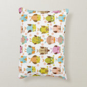 鳥の模様 アクセントクッション (裏面(縦))