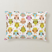 鳥の模様 アクセントクッション (裏面)