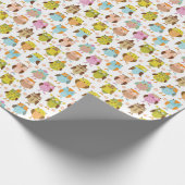 鳥の模様 ラッピングペーパー (角)