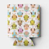 鳥の模様 缶クーラー (裏面)