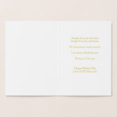 鳥の檻とハート母の日 箔カード (内部)