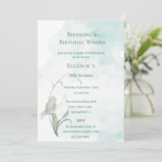 鳥の歌と最高の願い 招待状 (スタンド正面)