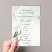 鳥の歌と願いア最高のクリルの招待 アクリル招待状 (インサイチュ (ポータブル))