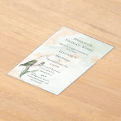 鳥の歌と願いア最高のクリルの招待 アクリル招待状 (レイダウン)