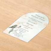 鳥の歌と願いア最高のクリルの招待 アクリル招待状 (レイダウン)