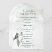 鳥の歌と願い最高のの招待状 招待状 (正面/裏面)