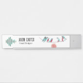 鳥の歌机用ネームプレート サインプレート (正面)