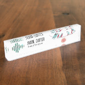 鳥の歌机用ネームプレート デスクネームプレート (側面)