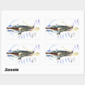 鳥の歌 長方形シール (シート)