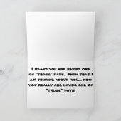 鳥の歓迎 カード (内部)