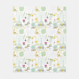 鳥の毛布 フリースブランケット