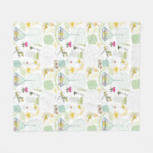 鳥の毛布 フリースブランケット (正面(横))