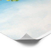 鳥の水の色のオウムMacaw Cockatoo Paraket ポスター (角)