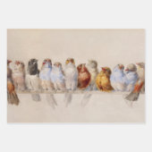 鳥の水色の絶景|過去記事 ラッピングペーパーシート (正面)