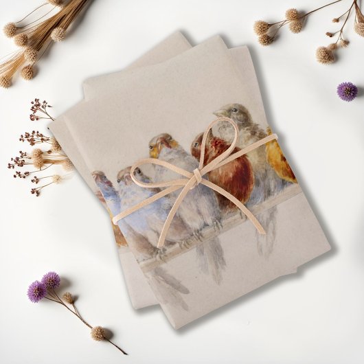 鳥の水色の絶景|過去記事 ラッピングペーパーシート