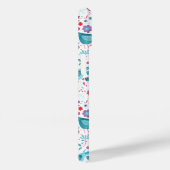 鳥の水色パターン Case-Mate iPhoneケース (裏面 / 右)