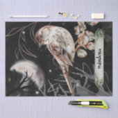 鳥の水色秋神秘的な秋のオラクル 薄葉紙 (クラフト)