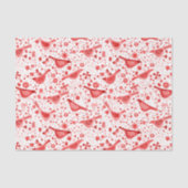 鳥の水色（赤） 薄葉紙 (正面)