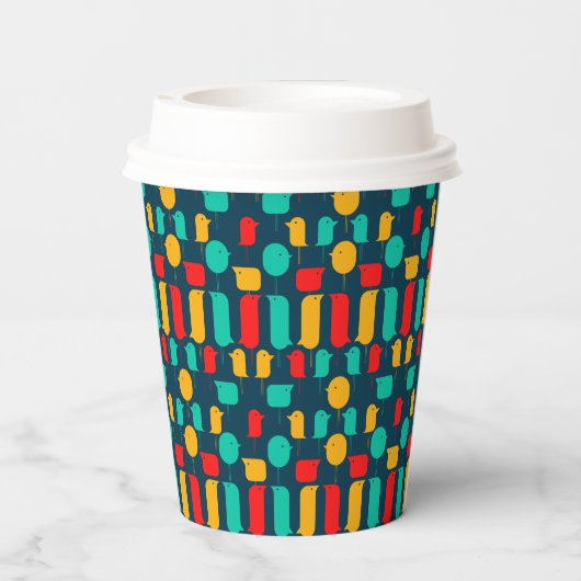 鳥の漫画 紙コップ (裏面)