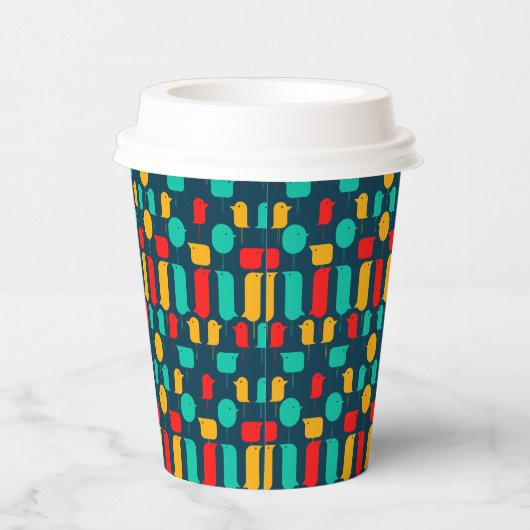 鳥の漫画 紙コップ (右)