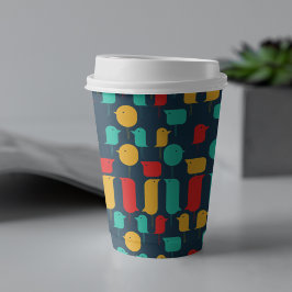 鳥の漫画 紙コップ