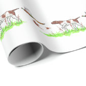 鳥の犬とキジ ラッピングペーパー (ロールコーナー)