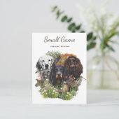 鳥の犬、キジ狩り ポストカード (スタンド正面)