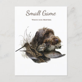 鳥の犬、木のコック狩り ポストカード
