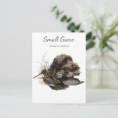 鳥の犬、木のコック狩り ポストカード (スタンド正面)