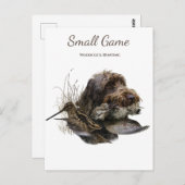 鳥の犬、木のコック狩り ポストカード (正面/裏面)