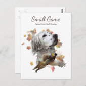 鳥の犬、高地ゲームの鳥狩り ポストカード (正面/裏面)