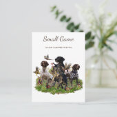 鳥の犬、高地ゲームの鳥狩り ポストカード (スタンド正面)