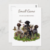 鳥の犬、高地ゲームの鳥狩り ポストカード (正面/裏面)