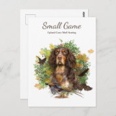 鳥の犬、高地ゲームの鳥狩り ポストカード (正面/裏面)