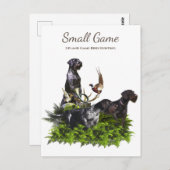 鳥の犬、高地ゲームの鳥狩り ポストカード (正面/裏面)