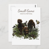 鳥の犬、高地ゲームの鳥狩り ポストカード (正面/裏面)