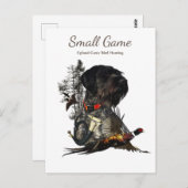 鳥の犬、高地ゲームの鳥狩り ポストカード (正面/裏面)
