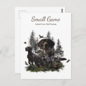 鳥の犬、高地ゲームの鳥狩り ポストカード (正面/裏面)