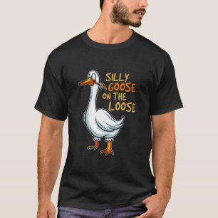 鳥の狩猟鳥間抜けガチョウが緩い Tシャツ